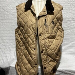 U.S. Polo Assn. Men's Quilted Brown Vest